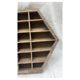 Hexagonal Wooden Display Shelf