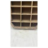 Hexagonal Wooden Display Shelf