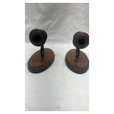 Traditional Wooden Wall Sconce Pair