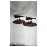 Traditional Wooden Wall Sconce Pair