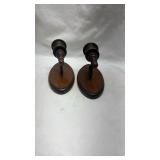 Traditional Wooden Wall Sconce Pair