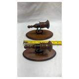 Traditional Wooden Wall Sconce Pair