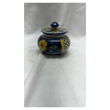 Hand-Painted Mexican Pottery Trinket Box