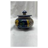 Hand-Painted Mexican Pottery Trinket Box
