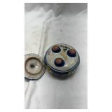 Hand-Painted Mexican Pottery Trinket Box