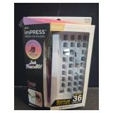 KISS imPRESS Falsies Press On Self Adhesive Eyelashes, 12mm-14mm Natural Volume Press On Lashes, Black, No Glue Needed, Invisible Band, 20 Lash Clusters & Non-Stick Applicator - Natural