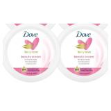 2PK Dove Nourishing Body Care, Face, Hand, and Body Beauty Cream for Normal to Dry Skin Lotion for Women with 24-Hour Moisturization, 2.53 Oz (1 FACTORY SEALED, 1 OPEN AND HALF FULL)