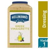 Hellmanns Greek Vinaigrette Salad Dressing 1 Gallon Jug