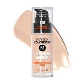 Revlon Liquid Foundation, ColorStay Face Makeup for Combination & Oily Skin, SPF 15, Medium-Full Coverage with Matte Finish, 110 Ivory, 1 Fl Oz