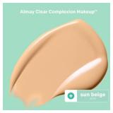 Almay Clear Complexion Acne Foundation Makeup with Salicylic Acid, Medium Coverage, Soft Matte Finish, Hypoallergenic, Cruelty- & Fragrance-Free, Dermatologist Tested, 600 Sun Beige, 1 fl oz