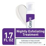 CeraVe Skin Renewing Nightly Exfoliating Treatment, Anti Aging Serum With 5% Blend Of Glycolic Acid & Lactic Acid, Wrinkles & Dark Spot Corrector For Face, Exfoliating Gel, 1.7 Oz