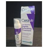CeraVe Skin Renewing Nightly Exfoliating Treatment, Anti Aging Serum With 5% Blend Of Glycolic Acid & Lactic Acid, Wrinkles & Dark Spot Corrector For Face, Exfoliating Gel, 1.7 Oz