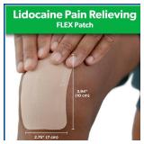 Salonpas Maximum OTC Strength Lidocaine 4% Pain Relieving FLEX Patch, Apply for Up To 8 Hours, Unscented, Thin, Flexible, Lightweight, Patch Stays in Place, 7 Patches
