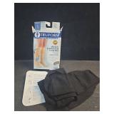 Truform 15-20 mmHg Compression Stockings for Men and Women, Knee High Length, Closed Toe, Black, X-Large