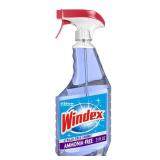 Windex Glass and Window Cleaner Spray Bottle, Ammonia Free, Packaging Designed to Prevent Leakage and Breaking, Surface Cleaning Spray, Crystal Rain Scent, 23 Fl Oz