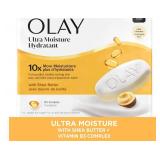 Olay Beauty Bar, Ultra Moisture,10x More Moisturizers, Nourishing Conditioners, Smooth & Gentle on Skin, Vitamin B3 Complex, For All Skin Types, Shea Butter Scent, 3.17 oz, (Pack of 9)