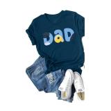 JINTING Dog Dad Shirts T-Shirt Casual Letter Graphic Top Tees, Medium