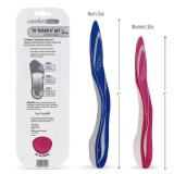 Comfort Zone Tri-Balance Gel Orthotic Insoles for Women, Non-Slip & Cushioned, Fits Well with Heel & Ball of Foot Supports, 3/4 Length Arch Support Inserts for Women, Sizes 6-10, 1 Pair