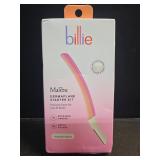 Billie - Dermaplane Starter Kit - Reusable Handle + 3 Refill Blades - Remove Facial Hair + Perfectly Shape Brows - Dermatologist-Approved - Malibu