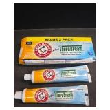 ARM & HAMMER Toothpaste Plus TheraBreath Breath Fresheners, ICY Mint Flavor, Teeth Whitening Toothpaste, Anticavity Fluoride for Bad Breath, 5.5 Oz (Pack of 2)