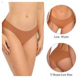 SHARICCA Women Seamless Cheeky Bikini No Show Panties Ladies Invisible Breathable Briefs Soft Stretch Underwear 7 Pack (7P01,M)
