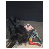 Rebasar Deep Wave Headband Wig 100% Human Hair 14 Inch Straight Bob (Natural Color), with wig cap and extra headband