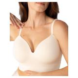 SHAPERMINT Bras for Women - Lingerie Bra, Bralettes for Women with Support, No Underwire Plus Size Bras for Women Nude, XL