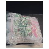 Toulite 10 Pairs Breast Cancer Awareness Socks Pink Ribbon Football Cheer Knee High Socks Soccer Socks for Women(White)