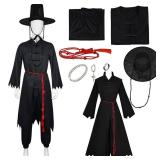 Jinu Cosplay Saja Costume Men Uniorm Stage Performance Outfit (Black, S) Retail: $63