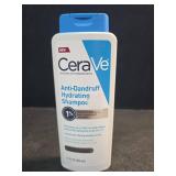 CeraVe Hydrating Anti Dandruff Shampoo, 1% Pyrithione Zinc Dandruff Treatment With Ceramides, Niacinamide & Hyaluronic Acid, Helps Eliminate Flakes & Provides Itchy Scalp Relief, Sulfate Free, 12 Oz