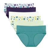 Intimate Portal Maternity Underwear Cotton Pregnancy Postpartum Panties Foldable Under the Bump Briefs 6 Pack Meadow L