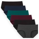 INNERSY Womens Underweat Cotton Hipster Panties 6-Pack(XX-Large,Dark Vintage)