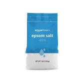 Amazon Basics Epsom Salt Soak, Unscented, Magnesium Sulfate USP, Muscle and Feet Relaxation, Soothing, 3 Pound