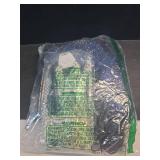 1920s Gatsby Sequin Fringed Paisley Flapper Dress with 20s Accessories Set (3XL, Style Flower Green)