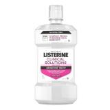 Listerine Clinical Solutions Sensitive Teeth Alcohol Free Mouthwash, Fresh Breath Dental Mouthwash Provides Protection & Relief from Tooth Sensitivity Pain, Daily Fresh Mint Oral Rinse, 500 mL
