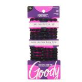 Goody Ouchless Forever Fine Hair Elastics - 10 Ct, Black, Damage-Free Bands, 3X Stronger Hair Ties, Retainable Shape, 16 Strand Inner Core, Hair Accessories for Women & Men