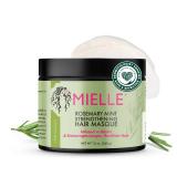 Mielle Organics Rosemary Mint Strengthening Hair Mask for Damaged Hair - Deep Conditioning Treatment Enriched with Biotin, Honey & Coconut Oil - Helps Encourage Longer, Healthier Strands (12 Oz)