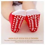 Aroveea Non Slip Grip Ankle Baby Socks 12 Pack for Toddler Boys and Girls Kids,Infant Cute Cotton Baby Socks