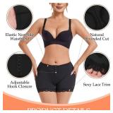 Dulchany Butt Lifting Panties Booty Lifter Underwear for Women Adjustable Hip Enhancer Control Butt Lift Shapewear Shorts Black, Small