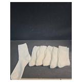 DOKUTOKU Womens Crew Socks Size 7-9 Cotton Cute Long Fall Workout Casual Socks 6 Pack