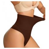 Dulchany Thong Shapewear Tummy Control Underwear for Women Seamless Body Shaper Panties, Small