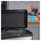 Hefty Ultra Strong 13 Gallon Trash Bags, Black Tall Kitchen Trash Bags 13 Gallon Size, Break Resistant Drawstring Enclosure, Continuous Odor Control, Blackout, Clean Burst Scent, 40 Bags