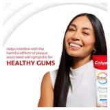 Colgate Total Plaque Pro Release Whitening Toothpaste, Whitening Fluoride Toothpaste, Fights Plaque, Bad Breath, Tartar Buildup, and Helps Protect Teeth from Sensitivity, 3.0 oz