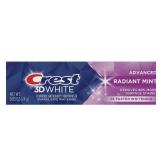 Crest Toothpaste 3D whitening RAD Mint, 3.7oz