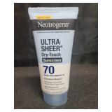 Neutrogena Ultra Sheer Dry-Touch Sunscreen Lotion SPF 70, Broad Spectrum, Water Resistant 80 Min, Oil-Free, Oxybenzone-Free, Non-Comedogenic, Matte Finish, Body Sunscreen, Travel Size 3 Fl Oz