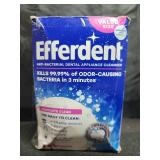 Efferdent Denture Cleaner Tablets Dental Appliances, Aligners, Mouth Guard, and Retainer Cleaner Tablets, Complete Clean, 126 Count