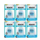 REACH Ultraclean Dental Floss, Mint, Plaque Remover for Teeth, Shred Resistant, Waxed, Easy on Gums & Teeth, Mint, Oral Care, PFAS Free, for Adults & Kids, 6 Pack, 30 yd