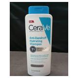 CeraVe Hydrating Anti Dandruff Shampoo, 1% Pyrithione Zinc Dandruff Treatment With Ceramides, Niacinamide & Hyaluronic Acid, Helps Eliminate Flakes & Provides Itchy Scalp Relief, Sulfate Free, 12 Oz
