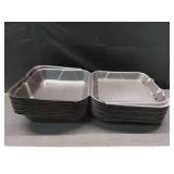 15 pk Genpak Large Snap-It Hinged Dinner Container