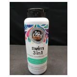 SoCozy Kids Swim 3-in-1 Shampoo, Conditioner & Body Wash - 3-in-1 Combo Pool Shampoo & Conditioner for Swimmers - Salt & Chlorine Removing Activated Charcoal